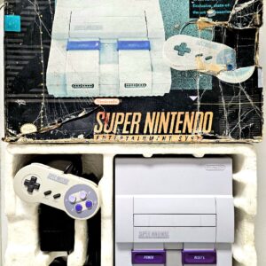 Console Super Nintendo Snes Original Na Caixa Cinza