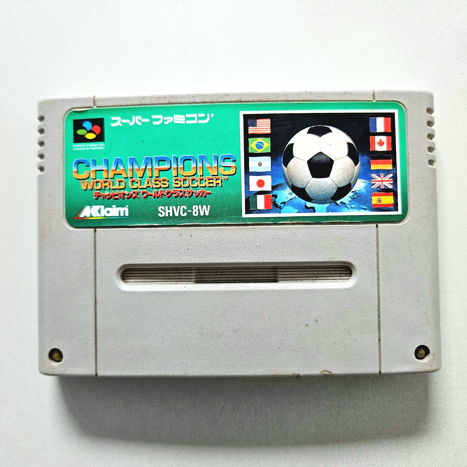 Champions World Class Soccer Original Super Nintendo Famicom SNES SFC