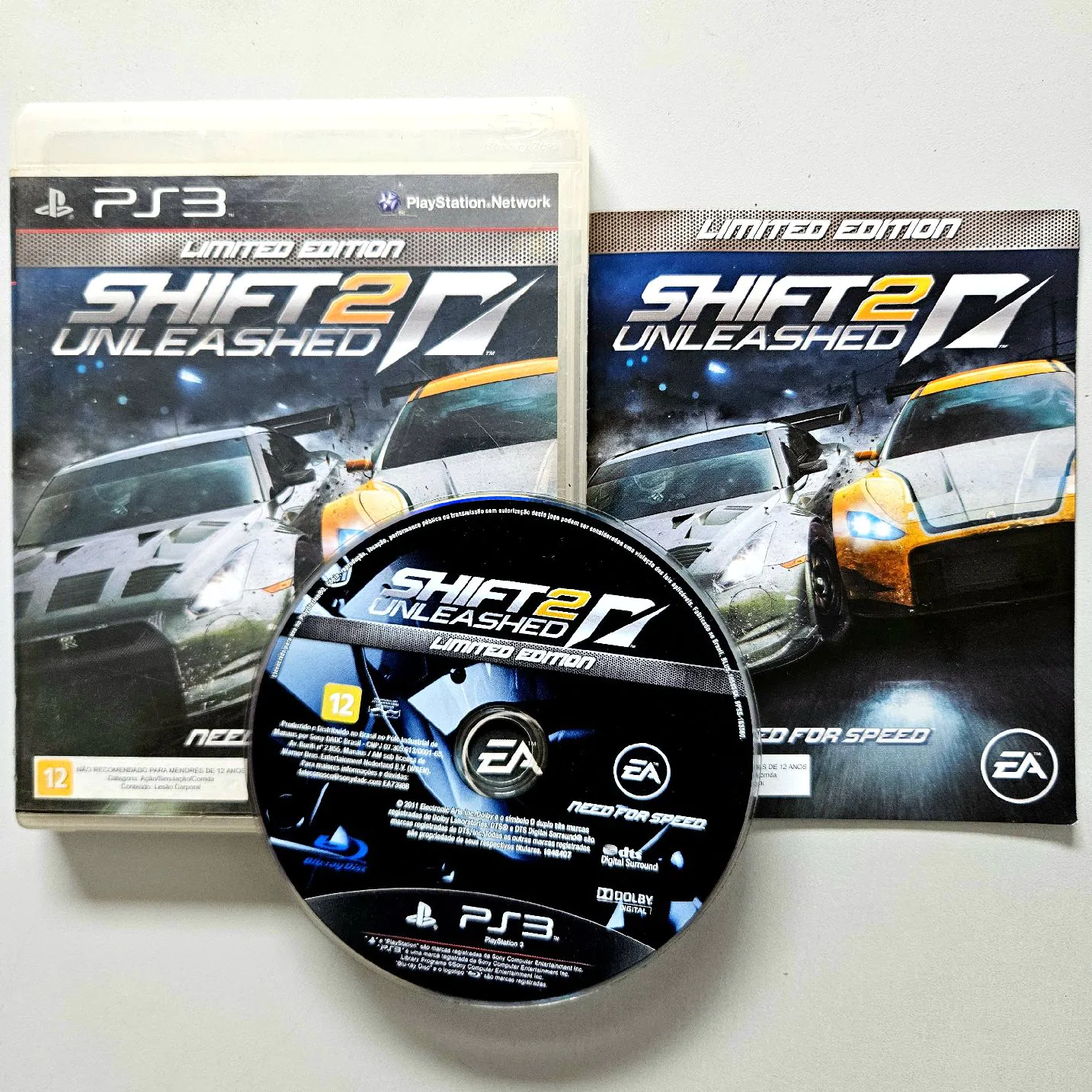 Need for Speed Shift 2 Unleashed Original Playstation 3 PS3
