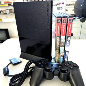 Console Playstation 2 Slim Ps2 Charcoal Black