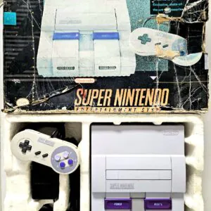 Console Super Nintendo Snes Original Na Caixa Cinza